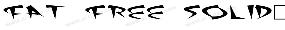 Fat Free Solid字体转换
